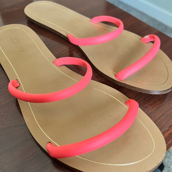 J. Crew | pink strap slip-on sandals - 10 - Picture 5 of 14